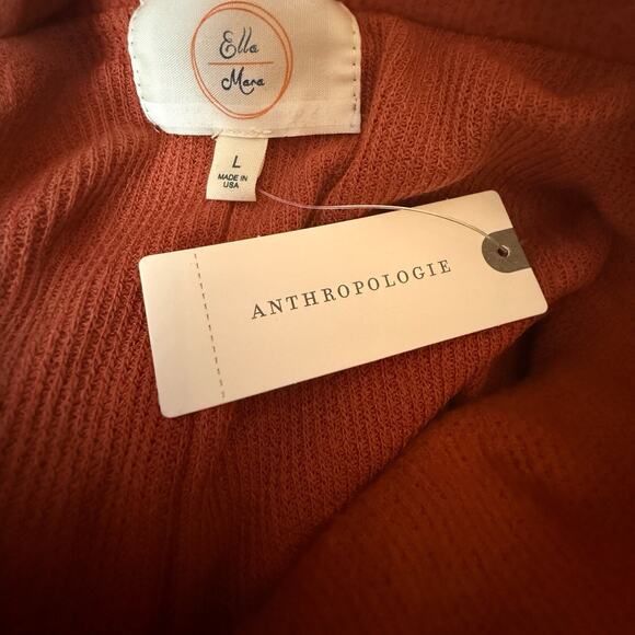 Anthropologie Danica Hacci Top Sweatshirt Large NWT Oversized Cowl Neck - Picture 4 of 6